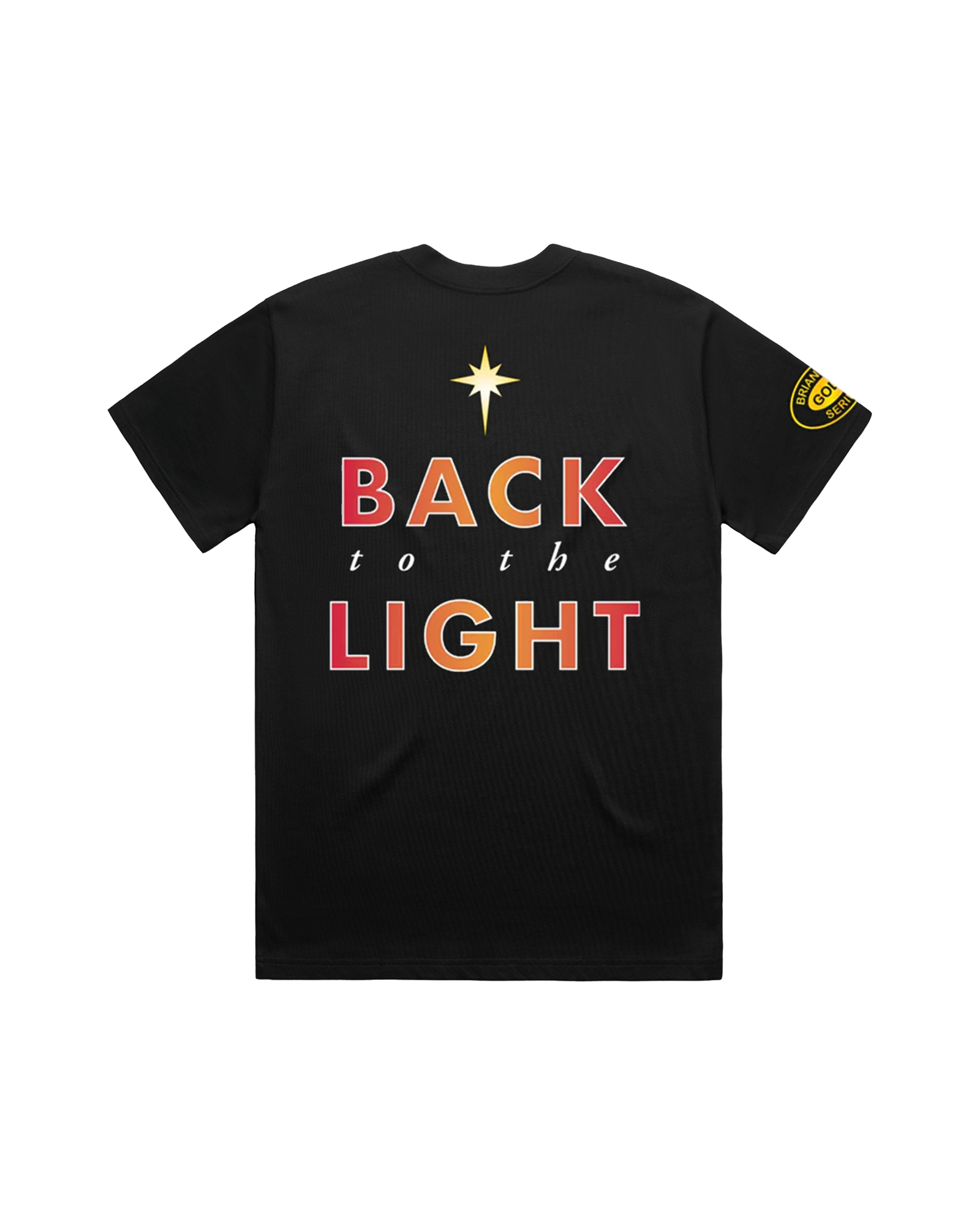 Back To The Light Front / Back Print Black | T-Shirt