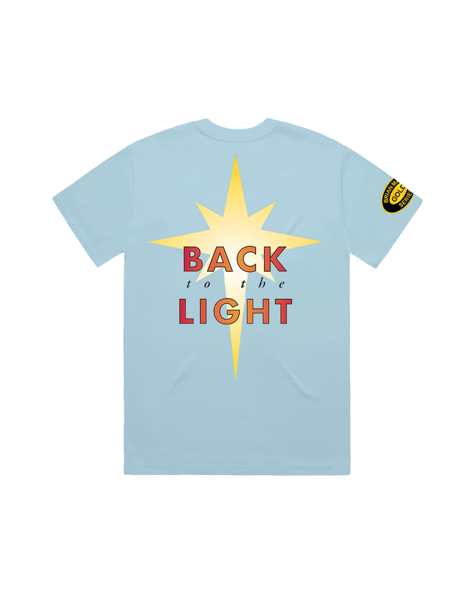 Back To The Light Front and Back Print Sky Blue | T-Shirt