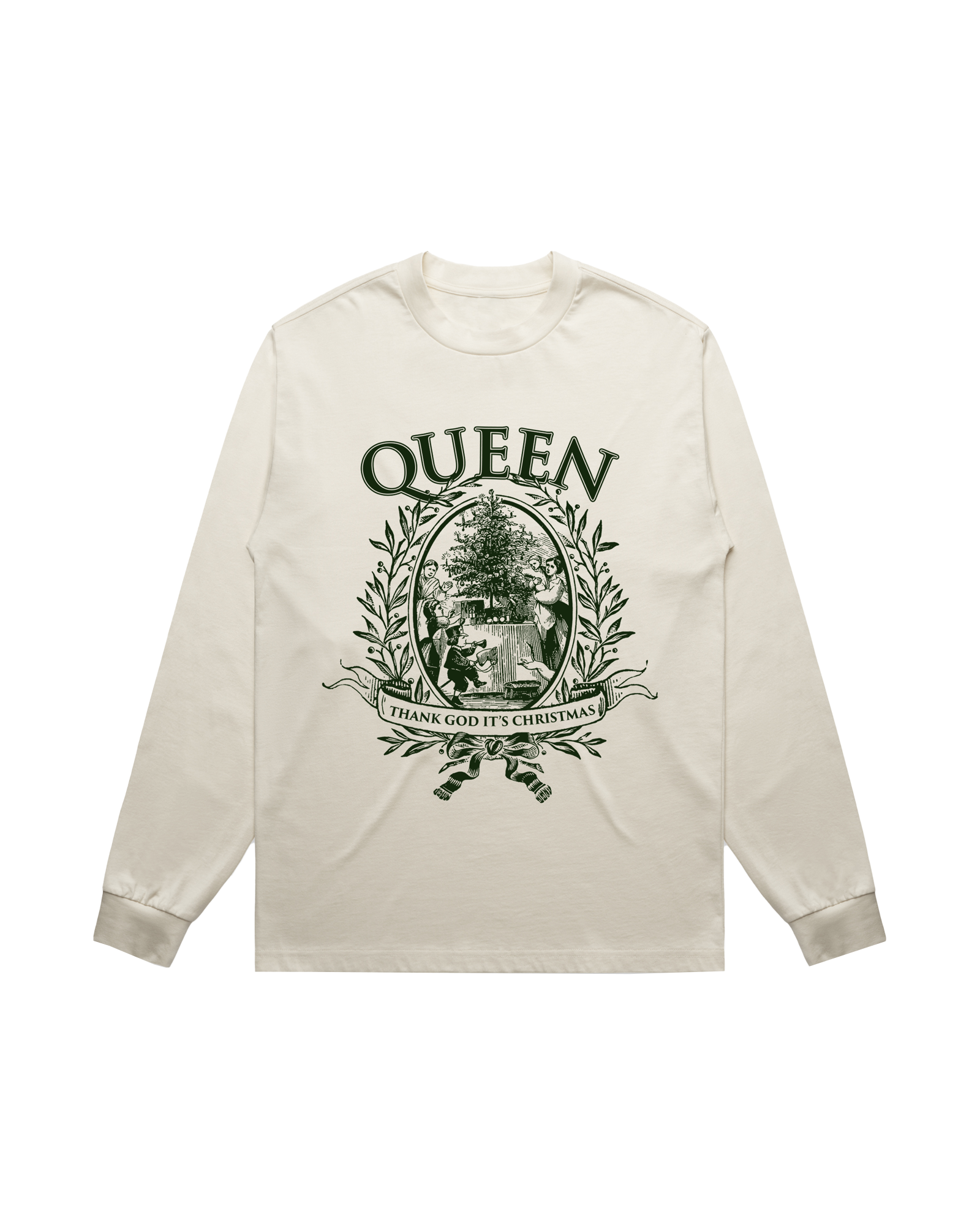 Thank God It's Christmas Natural Longsleeve