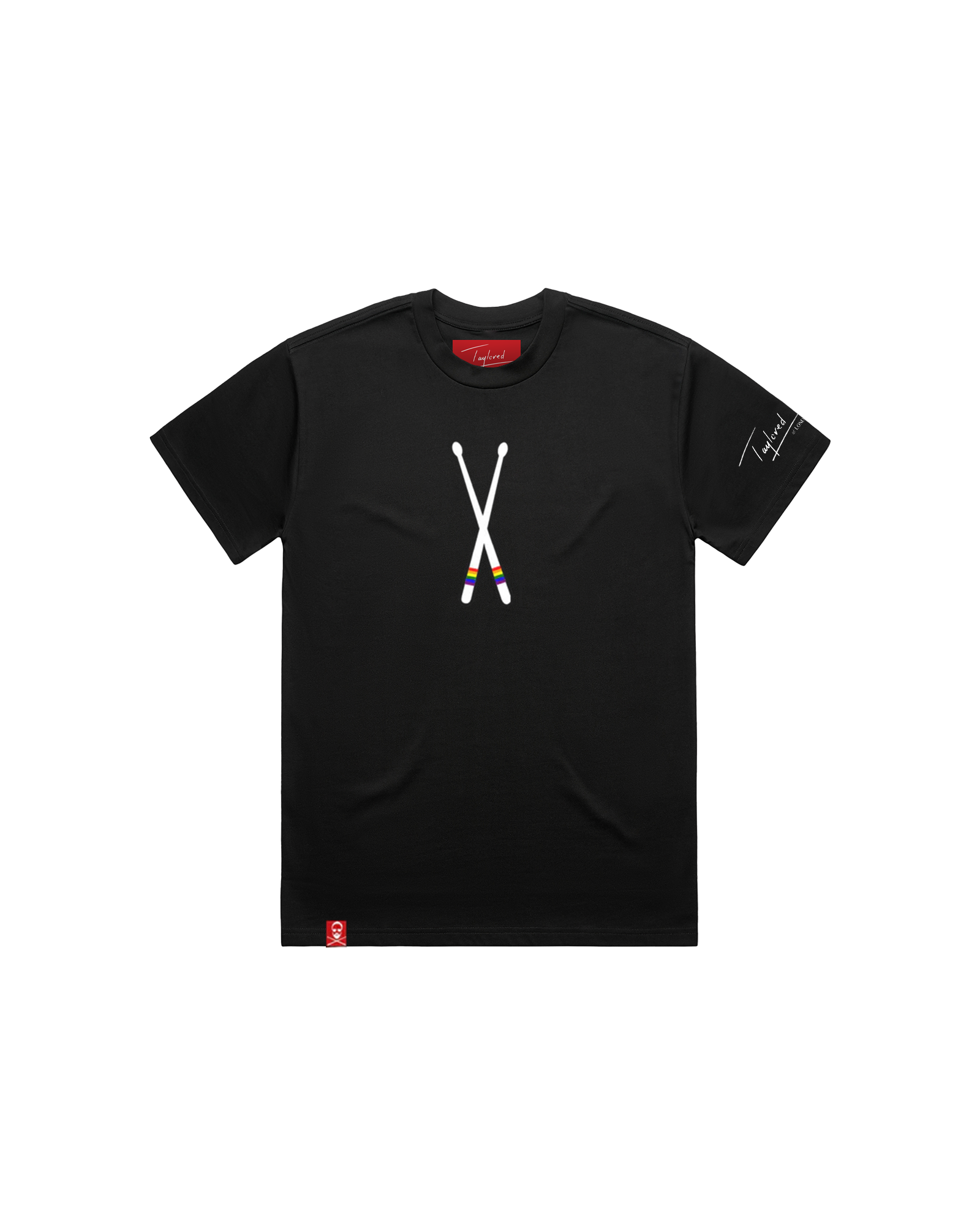 Rainbow Sticks Black | T-Shirt