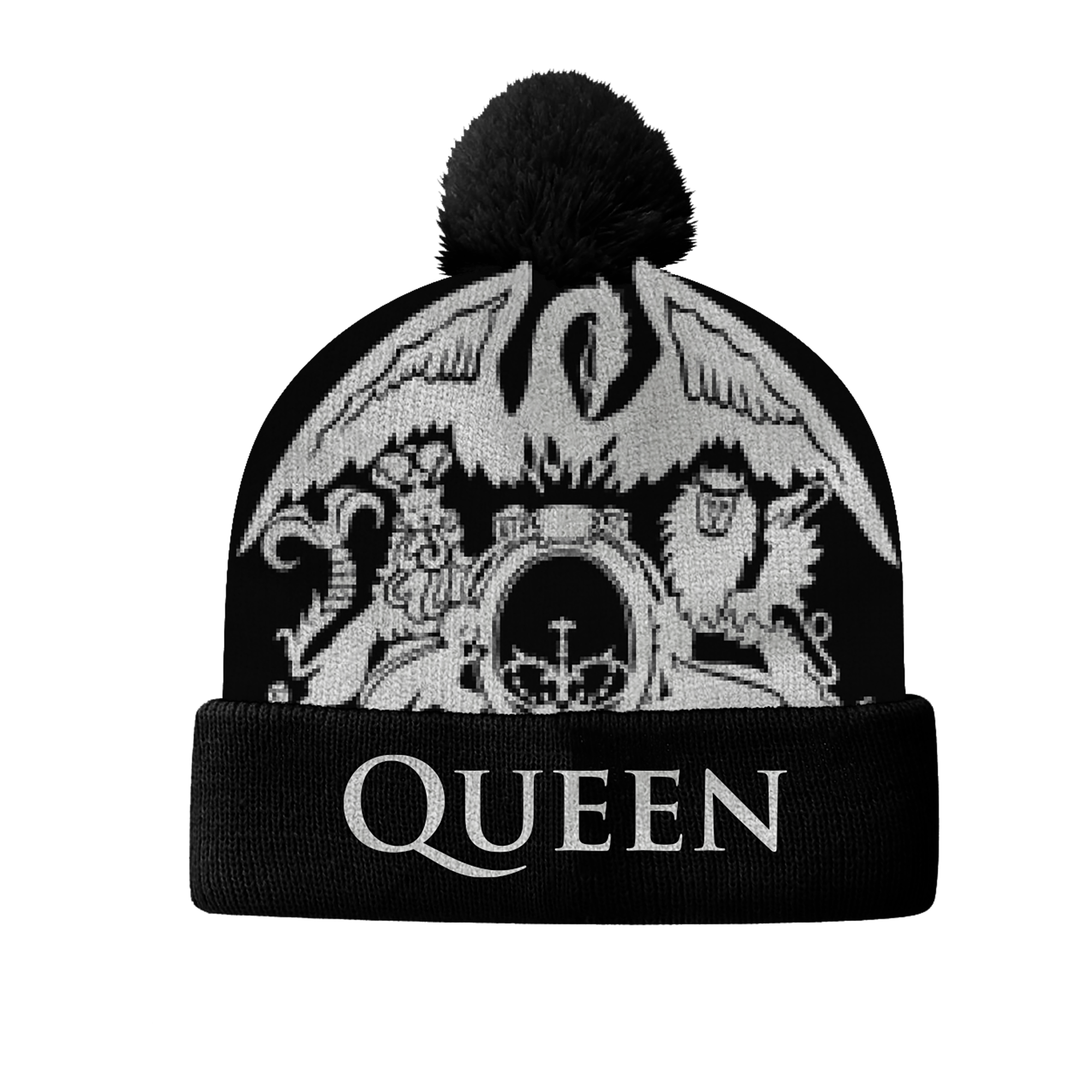 Queen Large Crest Bobble Hat