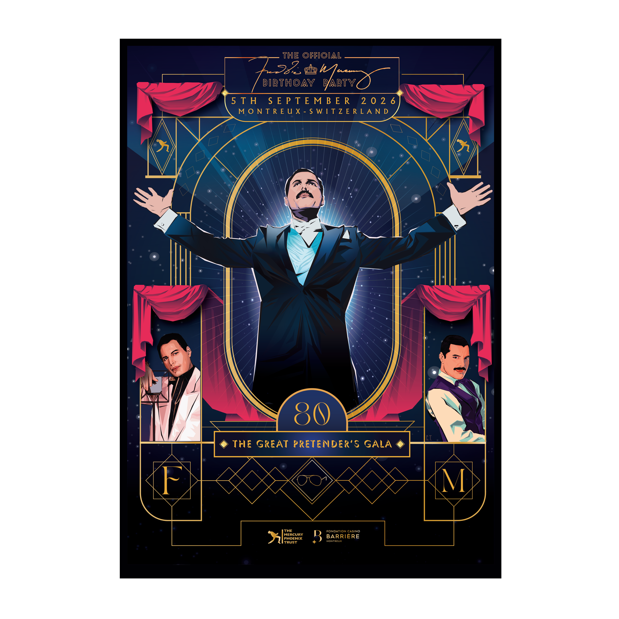Freddie Mercury 2026 Official Birthday Party | A3 Event Poster
