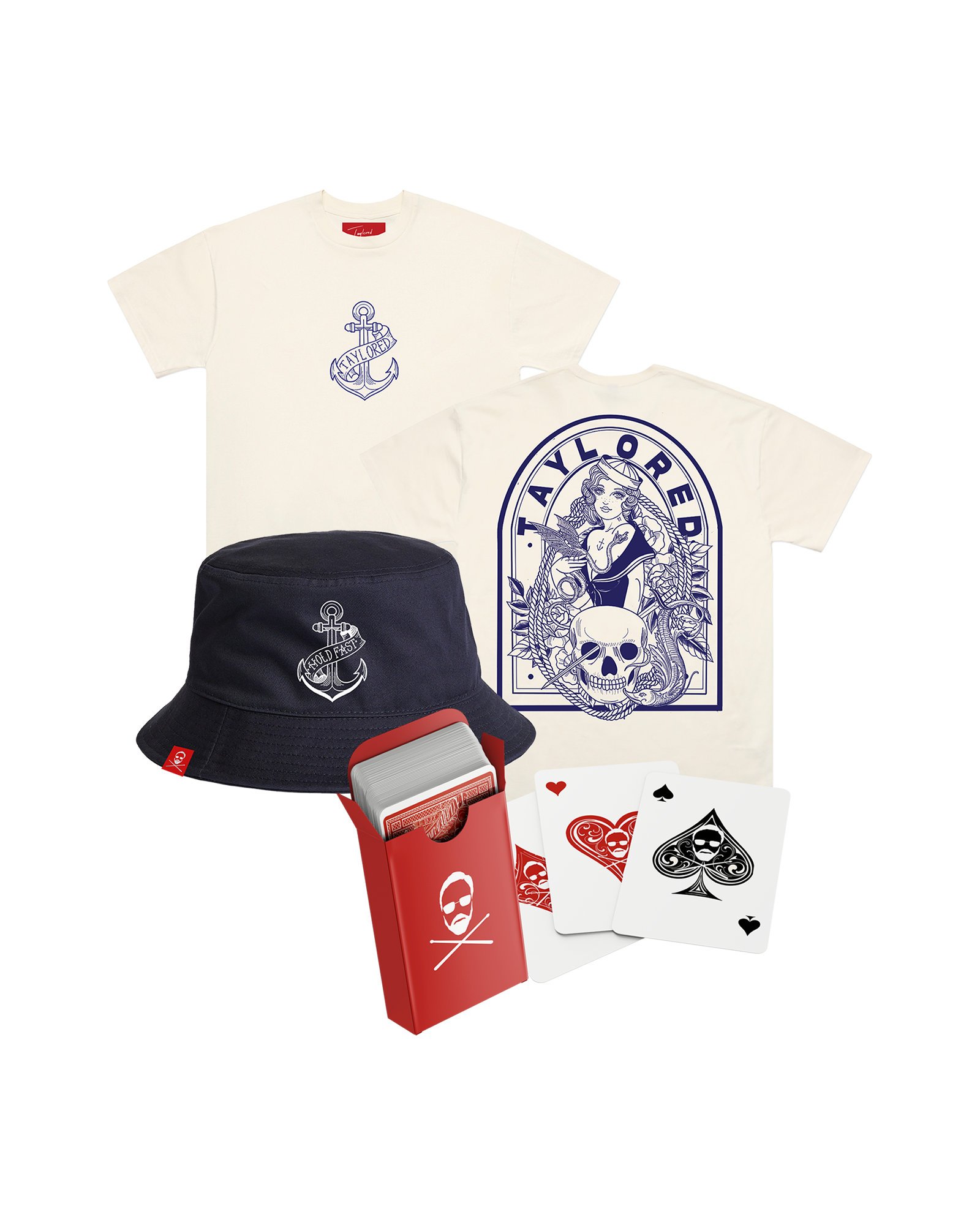 Hold Fast T-Shirt, Bucket Hat & Playing Cards Bundle