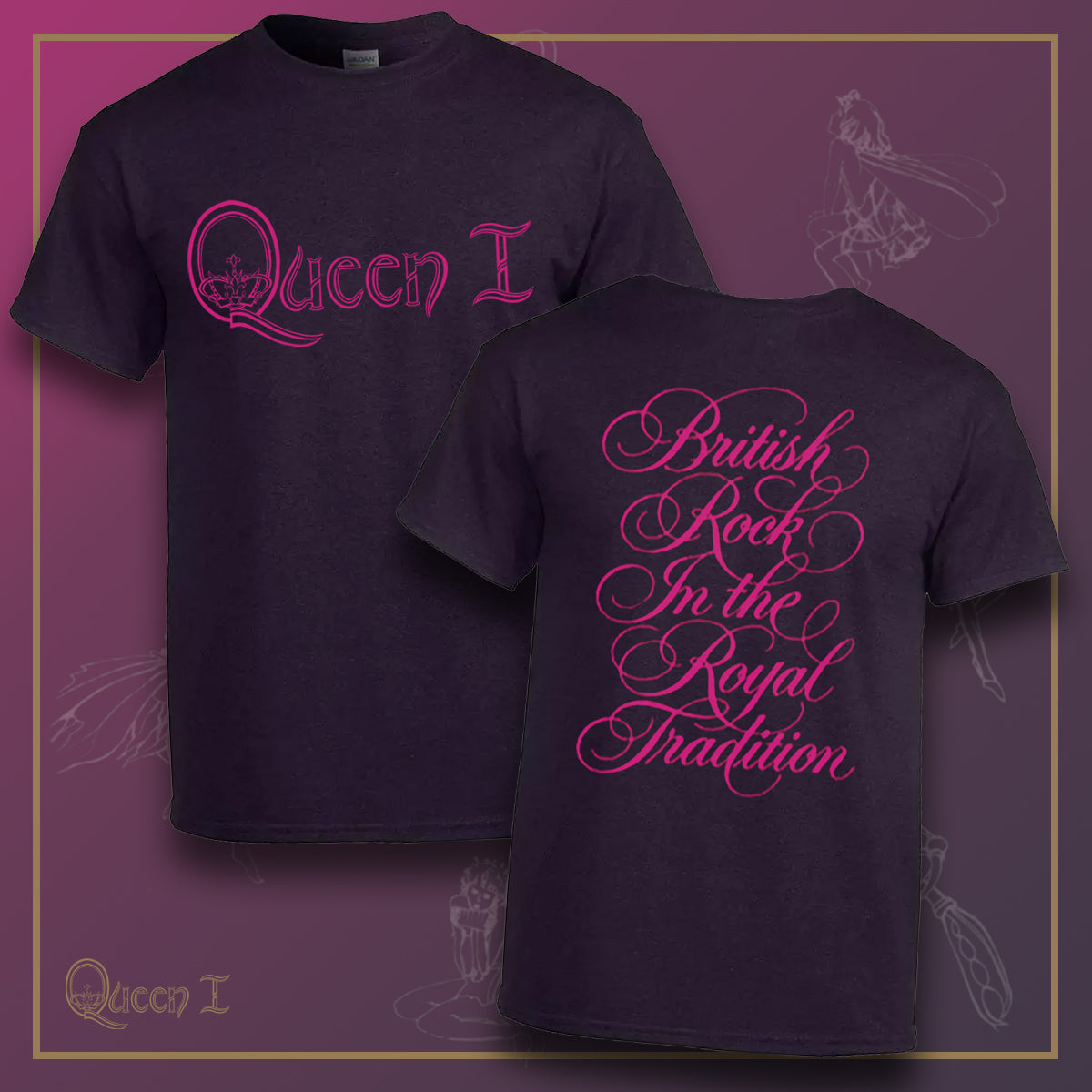 British Rock In The Royal Tradition | Heather Purple T-Shirt